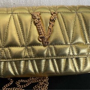Versace Virtus Crossbody (Gold Metallic)